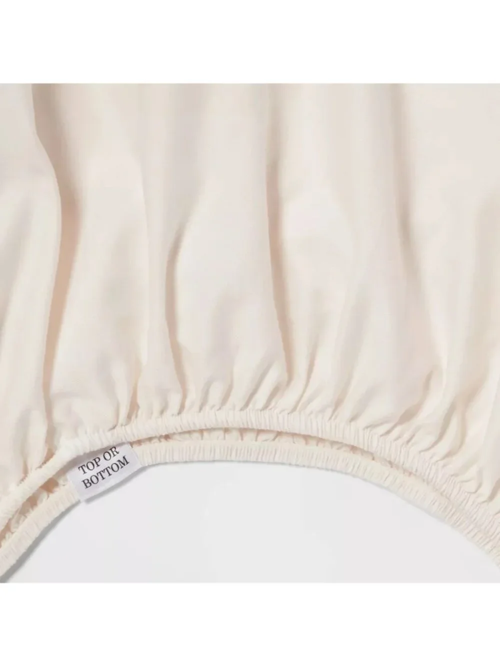 Room Essentials Full Size 100% Cotton Sateen Solid Ivory Color 4 Piece Sheet Set